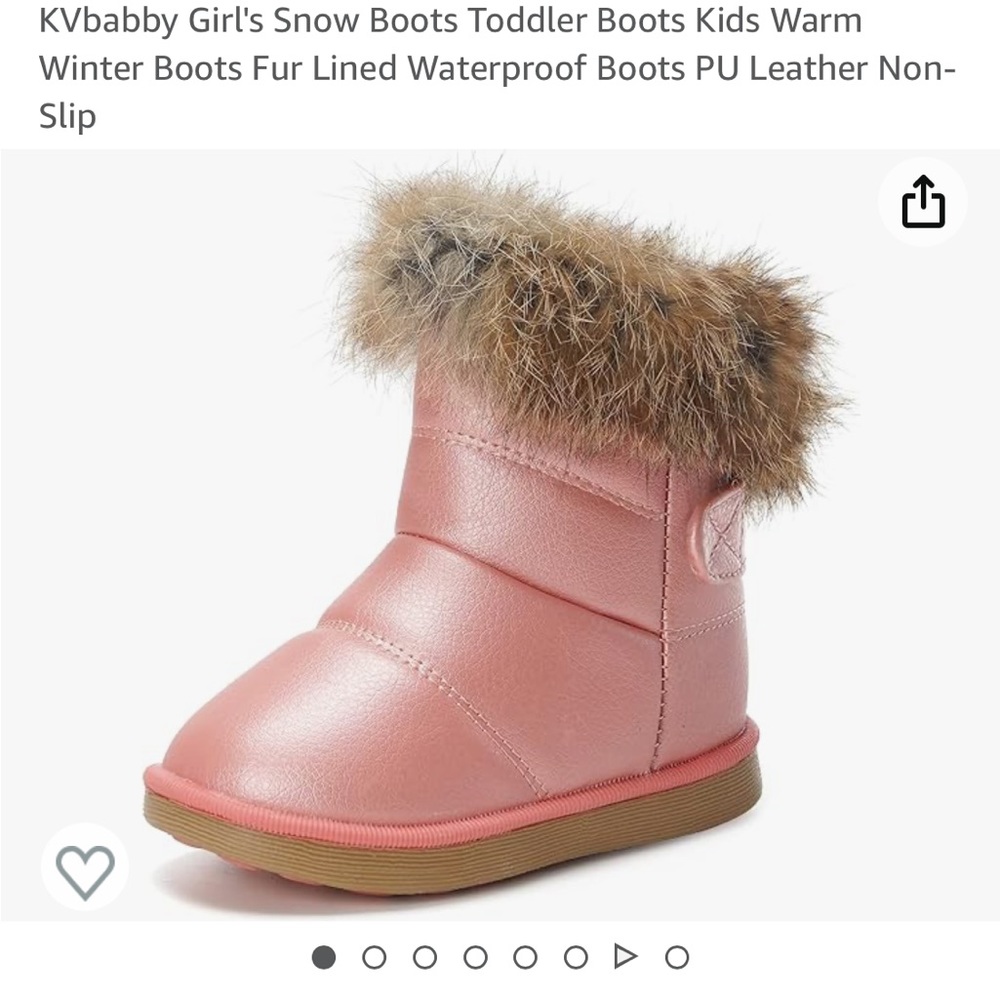 5 Toddler girls winter boots